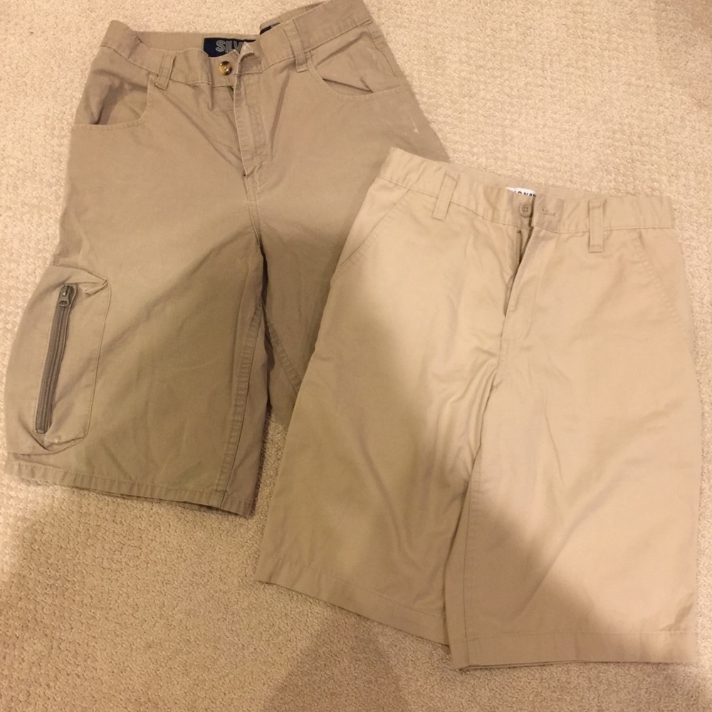 Boys khaki shorts lot
